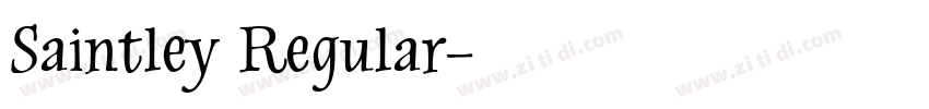 Saintley Regular字体转换